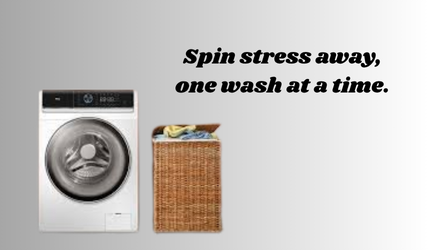 Emphasizing cleanliness with washing machines