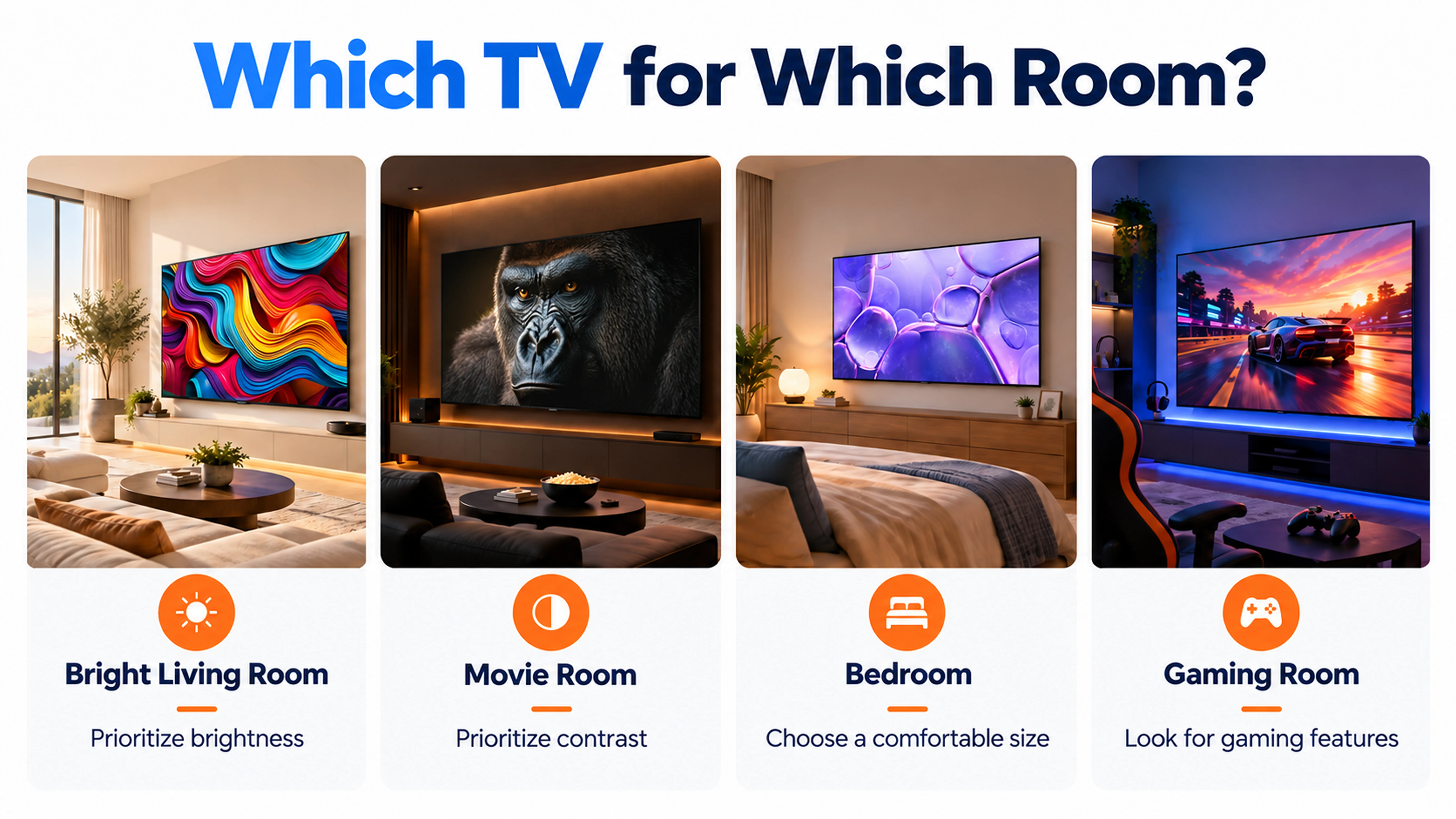 Television display technology comparison