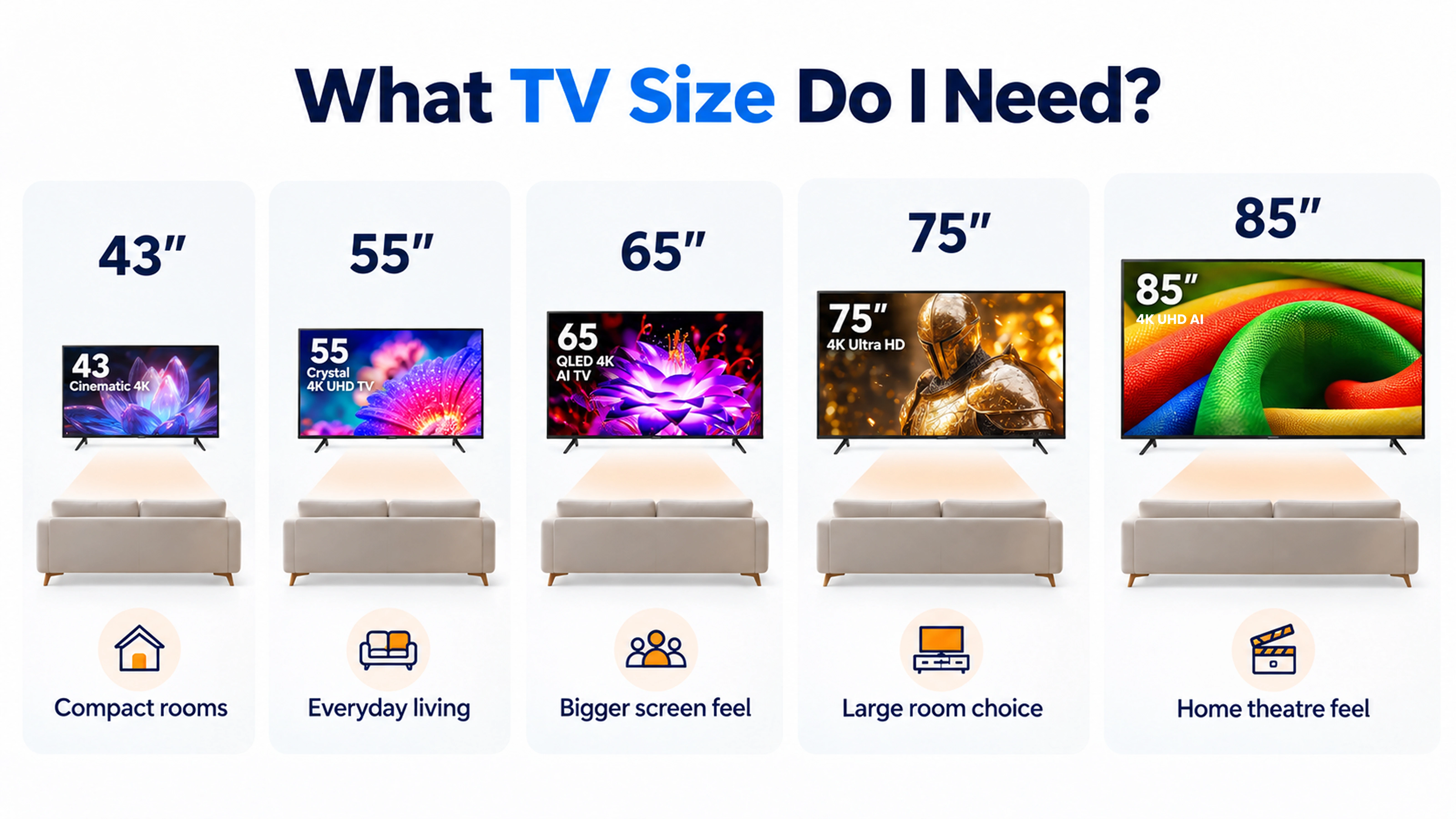 TV screen size and viewing guide