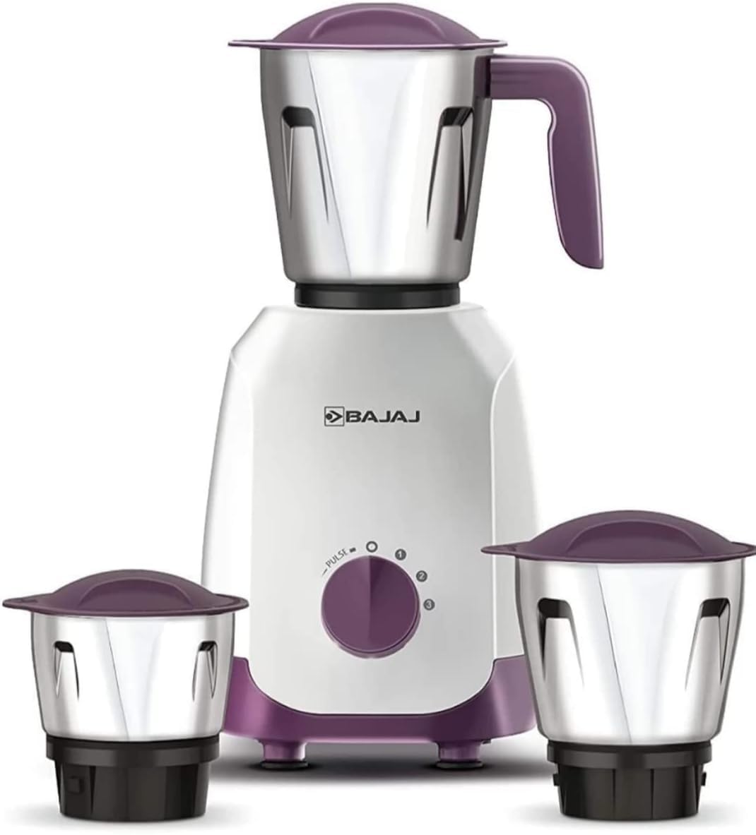 Bajaj Ninja Series Carve 750 W Mixer Grinder with 3 Jars - White