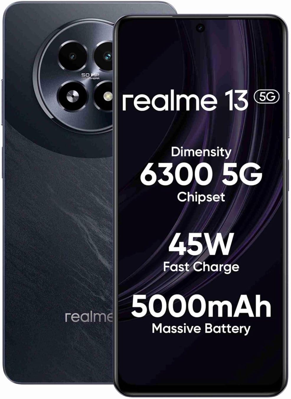 Realme 13 5G Dark Purple - 8GB RAM, 256GB Storage, 50MP AI Dual Camera