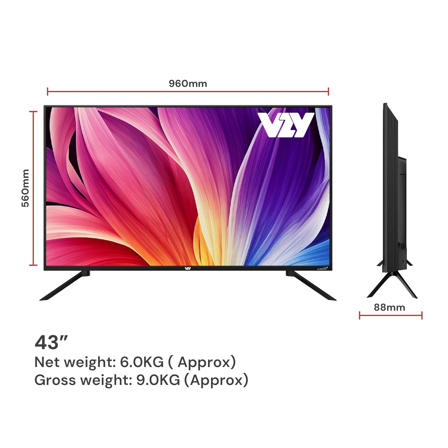 VZY 109 cm (43