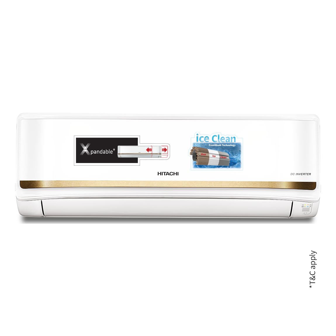 Hitachi 2 Ton 3 Star Ice Clean Xpandable Plus Inverter Split AC