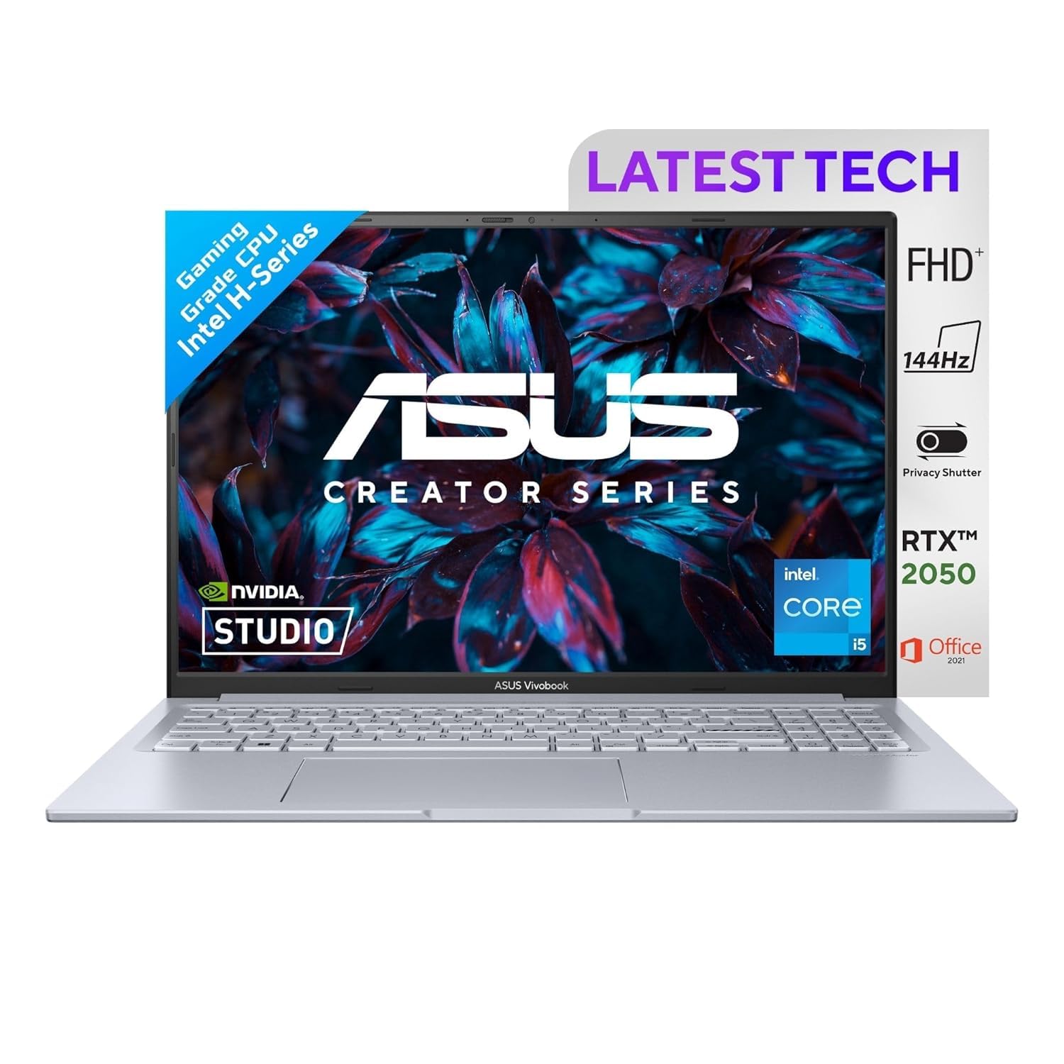 【超美品】ASUS Vivobook ノートPC 16GB SSD 512GB ASUS VivoBook 16X Intel Core i5 12th Gen Laptop - 16GB RAM, 512GB