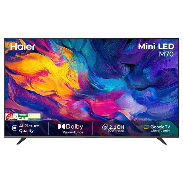Haier M70 75 Inch 4K Ultra HD Mini LED Smart TV (75M70UH)