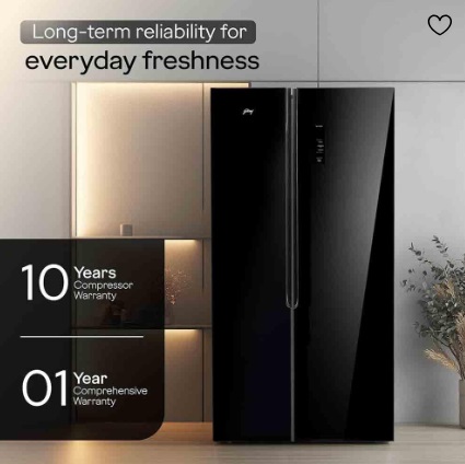 もりもりページ Godrej 600 Litres 3 Star Side by Side Refrigerator with Inverter