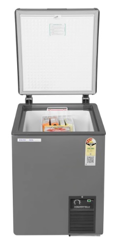 Voltas CVF120SA3-P PL 114 Litres Convertible Deep Freezer - Grey