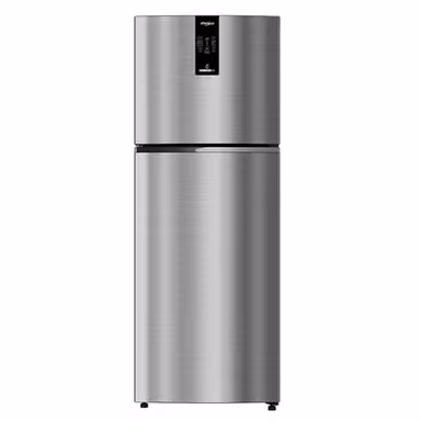 Whirlpool 355 Litre 2 Star Intellifresh Pro Inverter Convertible Frost Free Double Door Refrigerator (22411, Illusia Steel)