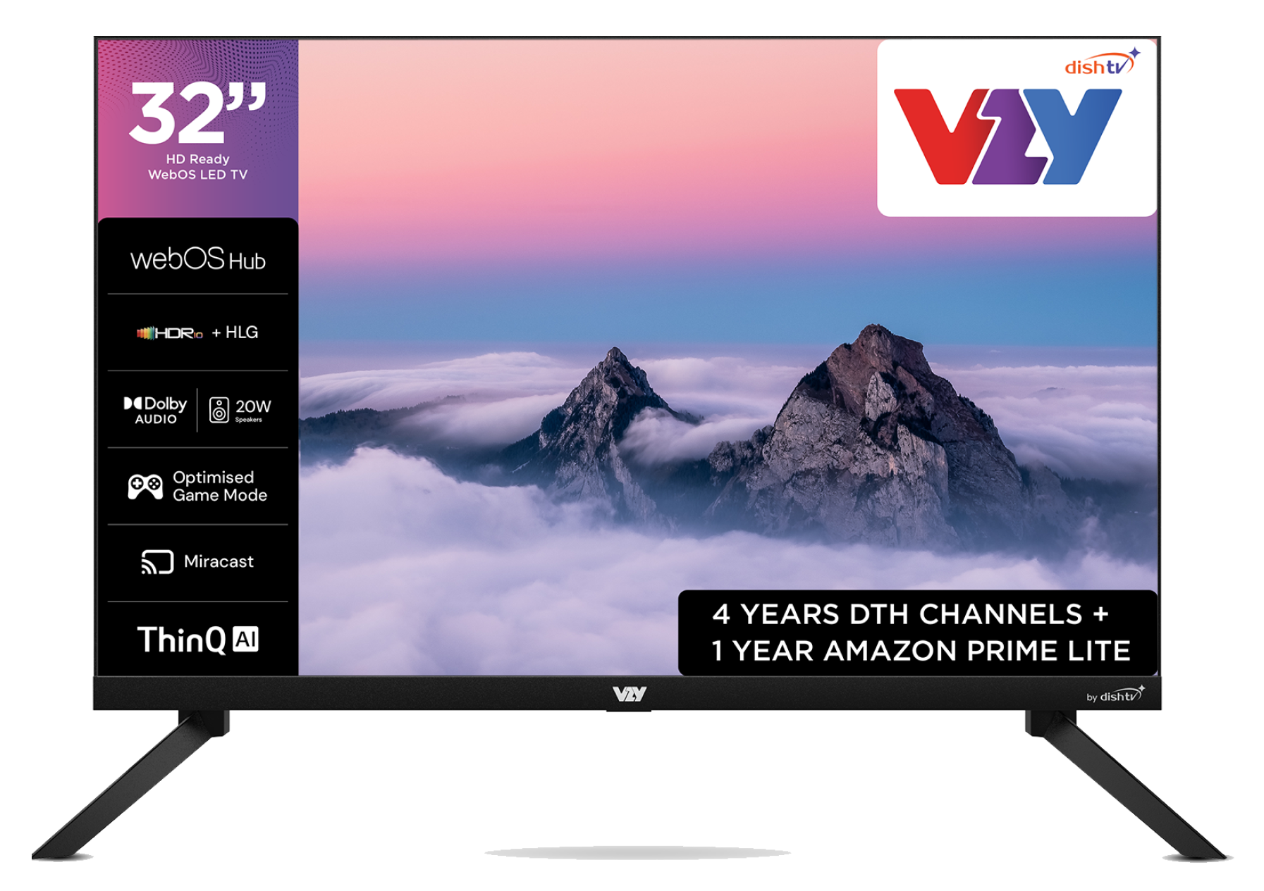 VZY 32 Inch HD Ready Google Smart QLED TV (X32HDQG5X)