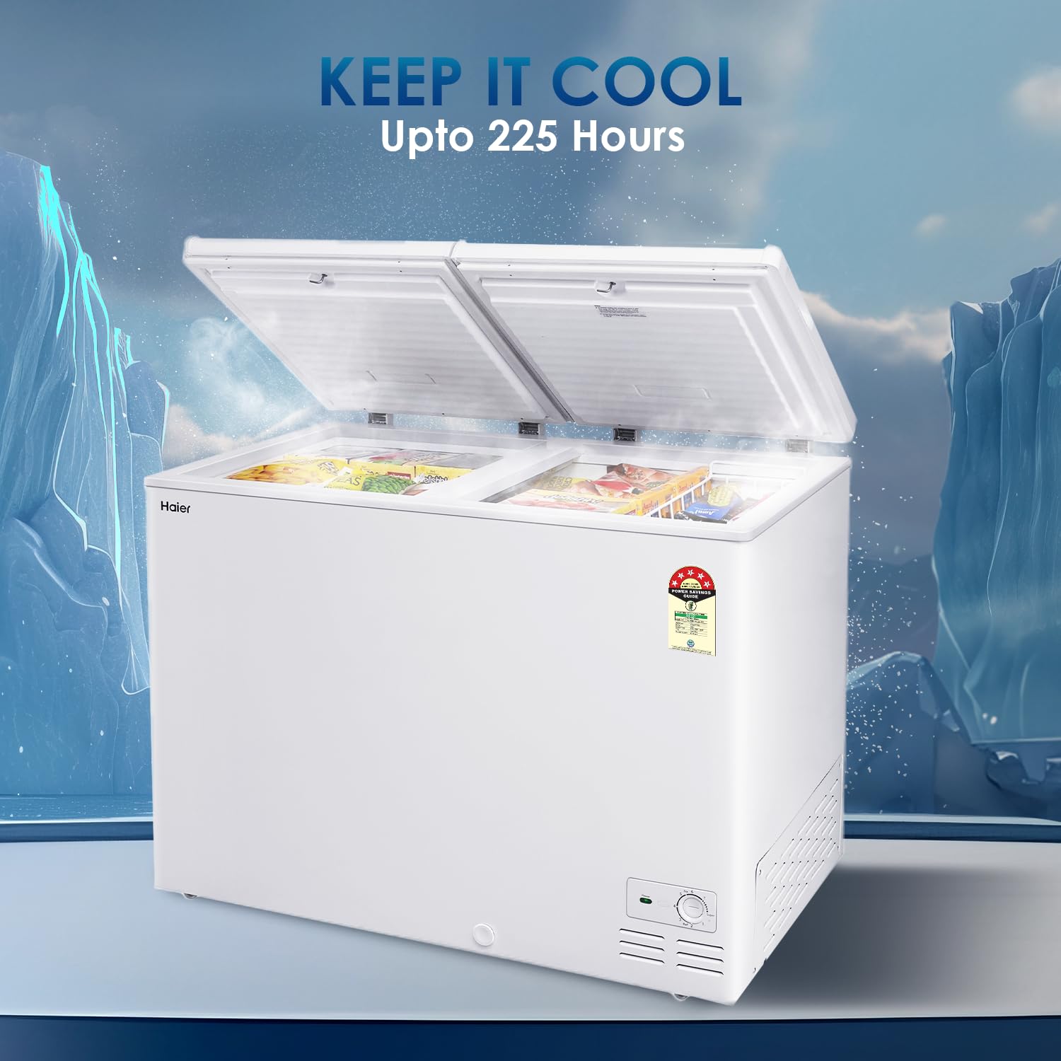 Haier 788 Ltr 5 Star Double Door Convertible Hard Top Deep Freezer